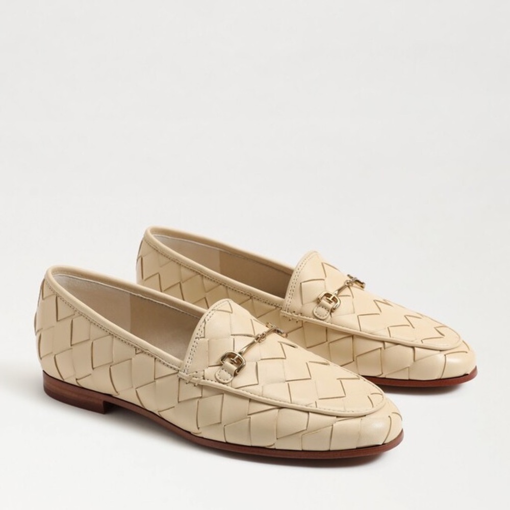 Sam Edelman Cream Woven Loafers